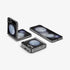 ACS06971 - Galaxy Z Flip 5 Case AirSkin Zero One showing the back with phone fully open